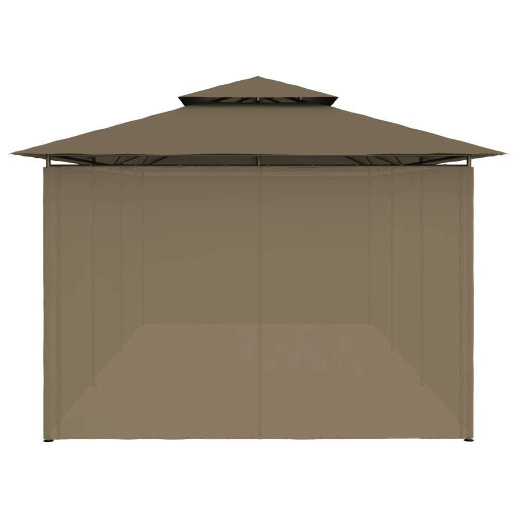 Gazebo avec rideaux 600x298x270 cm