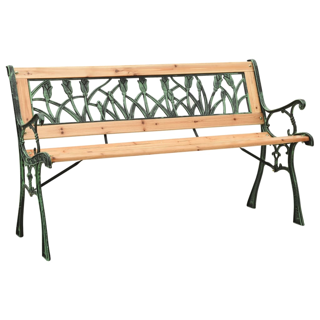 Banc de jardin 122 cm en bois de pin massif