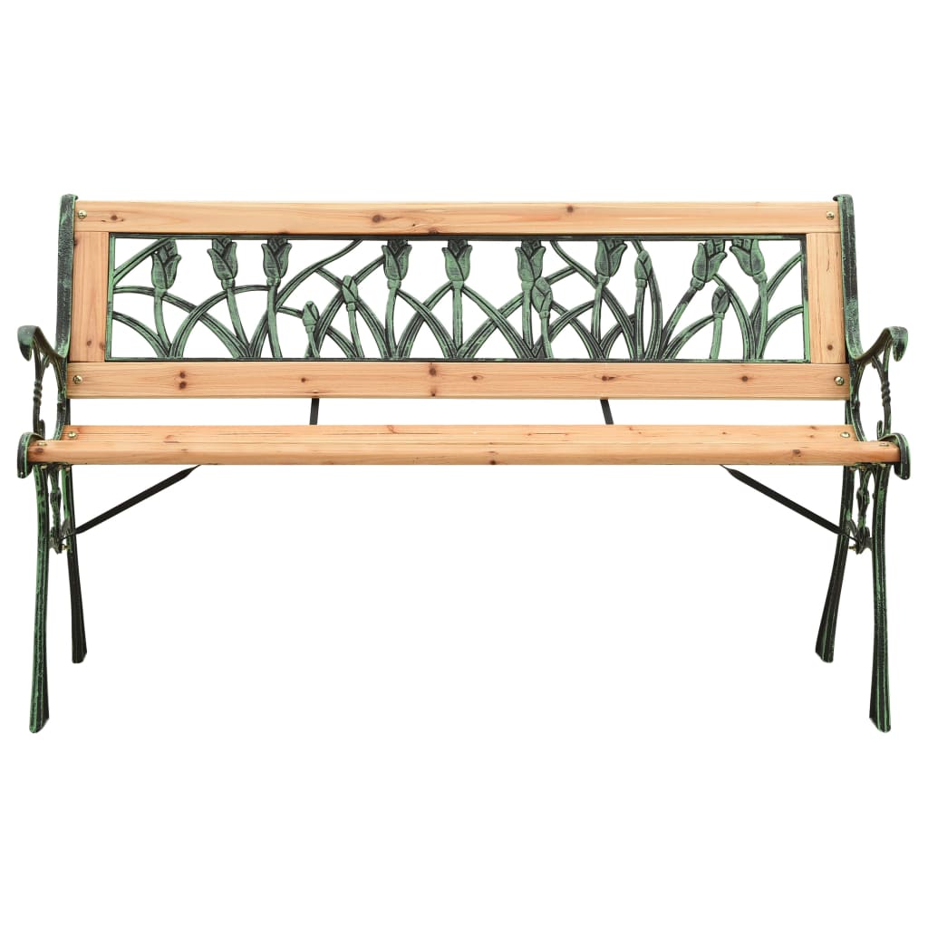 Banc de jardin 122 cm en bois de pin massif