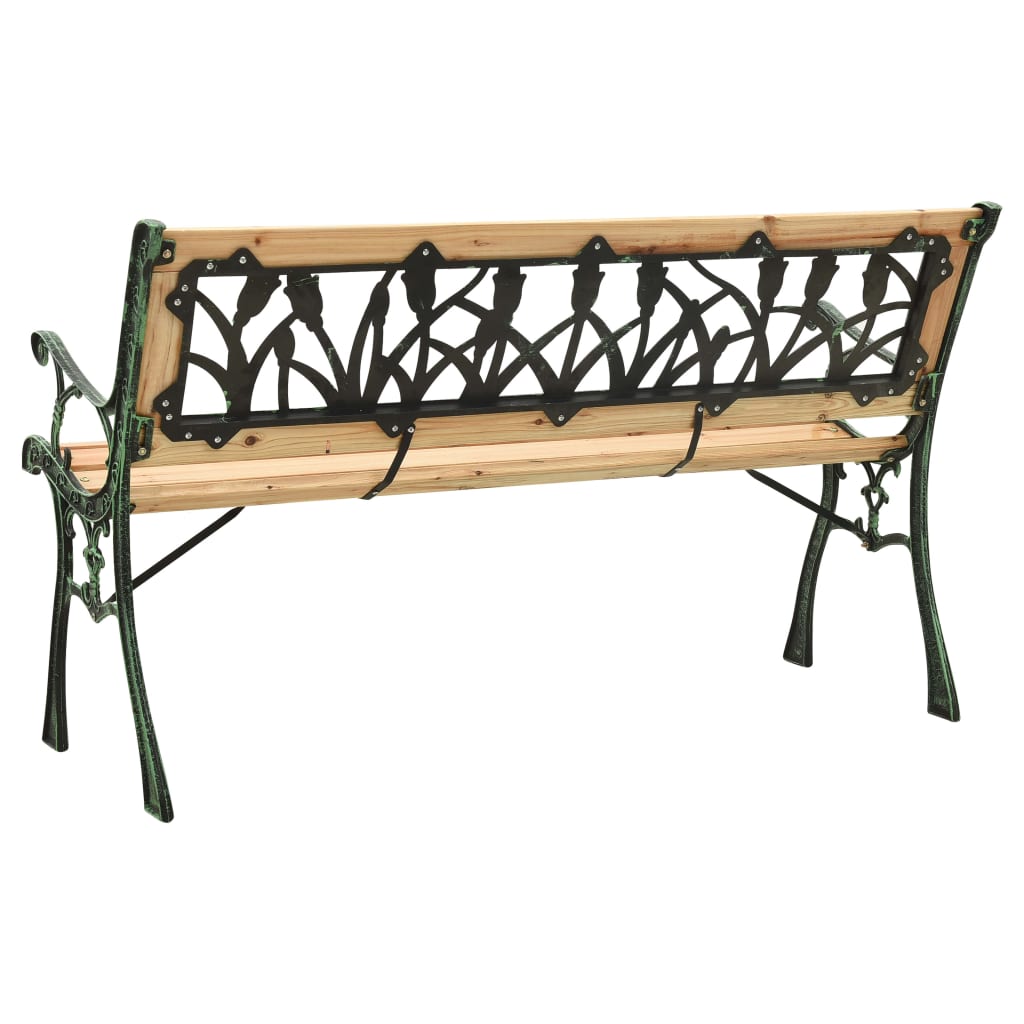 Banc de jardin 122 cm en bois de pin massif