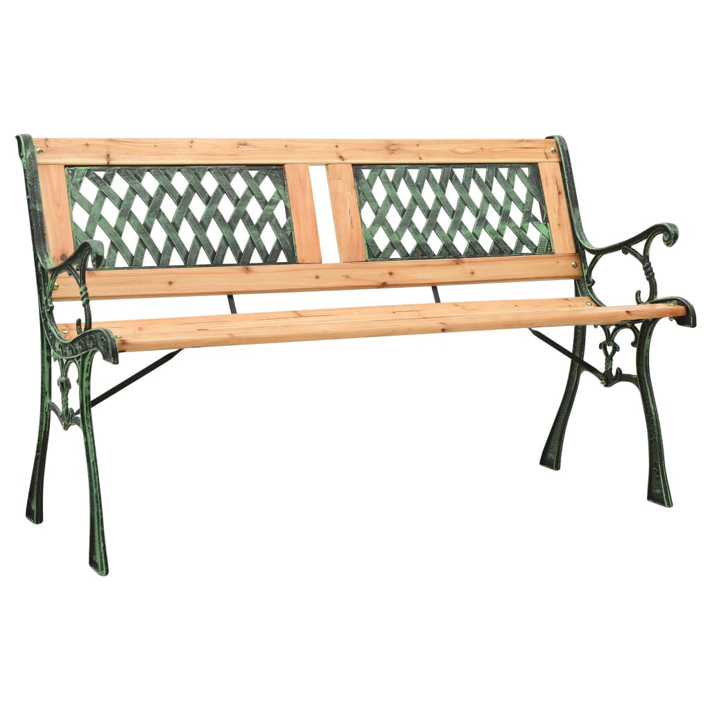 Banc de jardin 122 cm en bois de pin massif