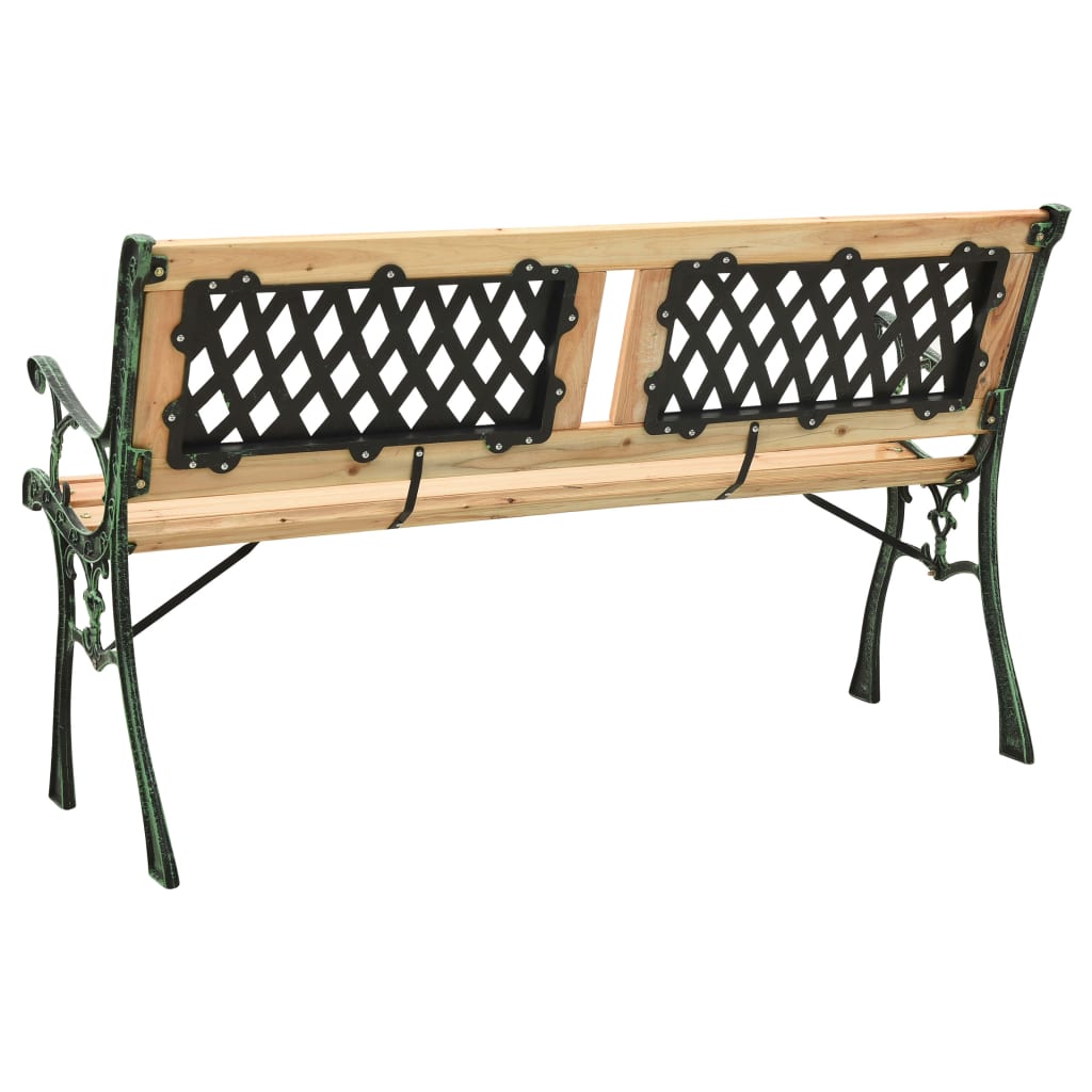 Banc de jardin 122 cm en bois de pin massif