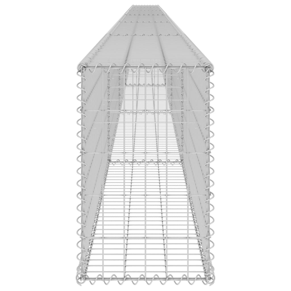 Schanskorfmuur met deksels 150x60x100 cm gegalvaniseerd staal