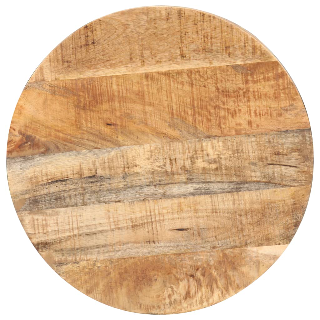 Table bistro carrée 60x60x75 cm bois de manguier brut