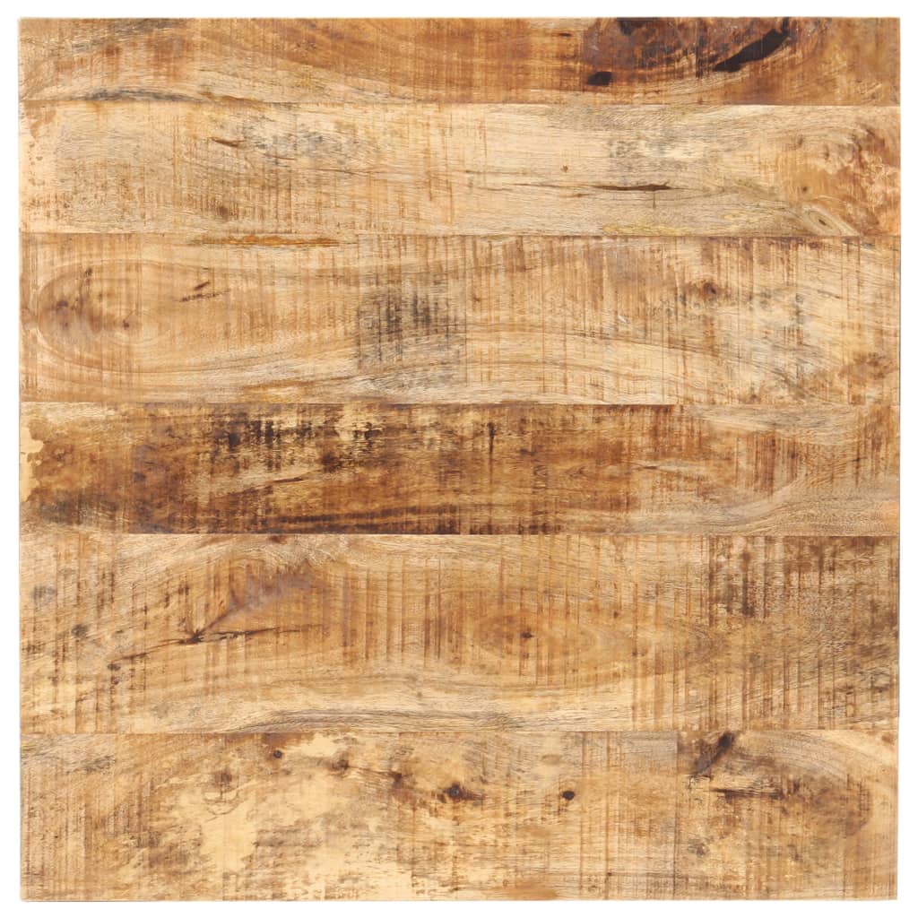 Table bistro carrée 60x60x75 cm bois de manguier brut