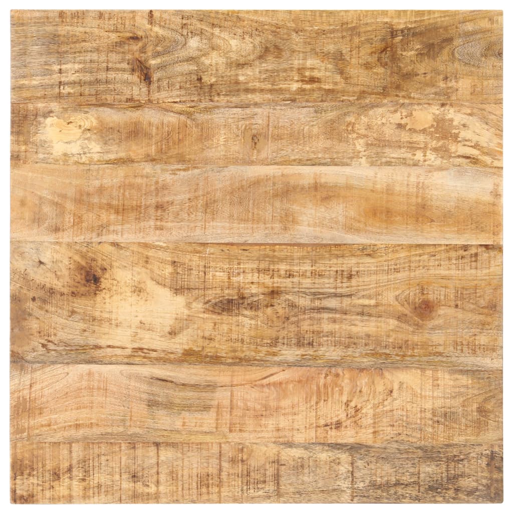 Table bistro carrée 60x60x75 cm bois de manguier brut