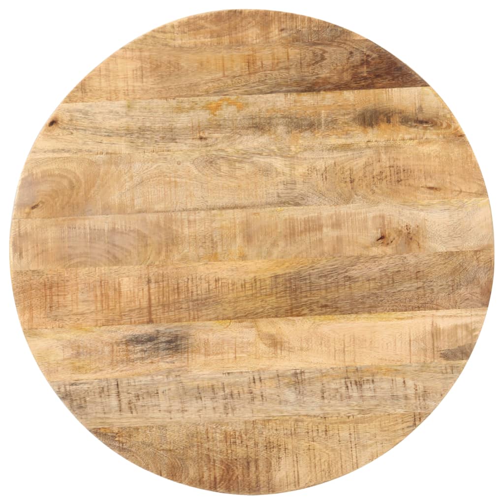 Table bistro carrée 60x60x75 cm bois de manguier brut