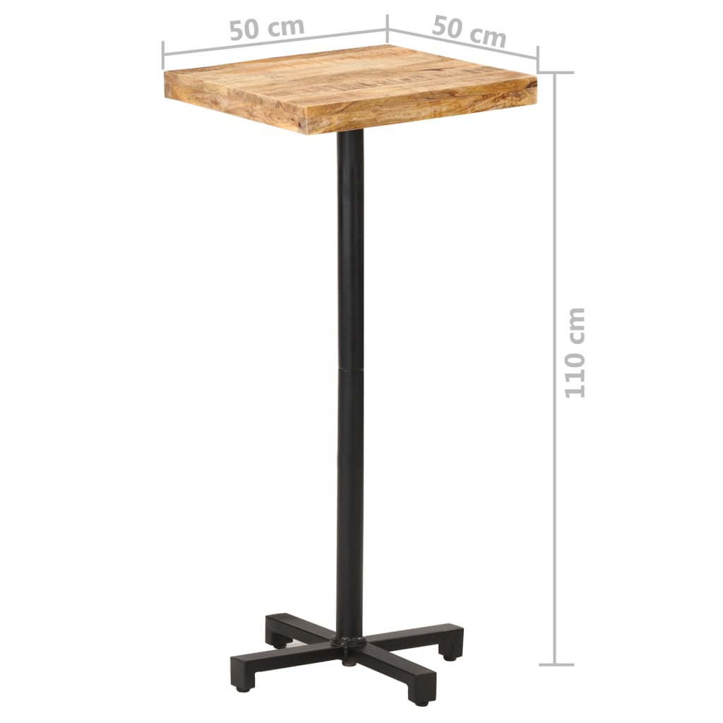 Table bistro ronde Ø 80x75 cm bois massif recyclé