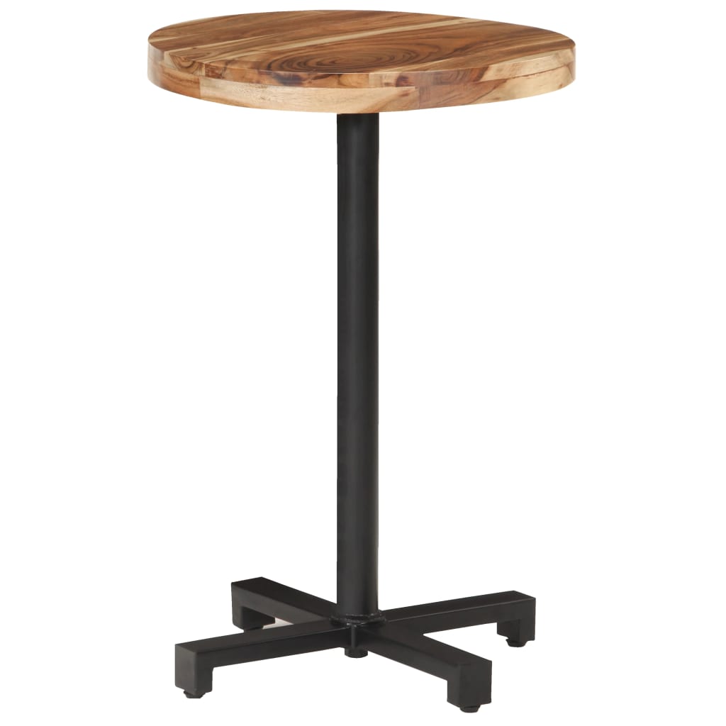 Table bistro ronde Ø 80x75 cm bois massif recyclé