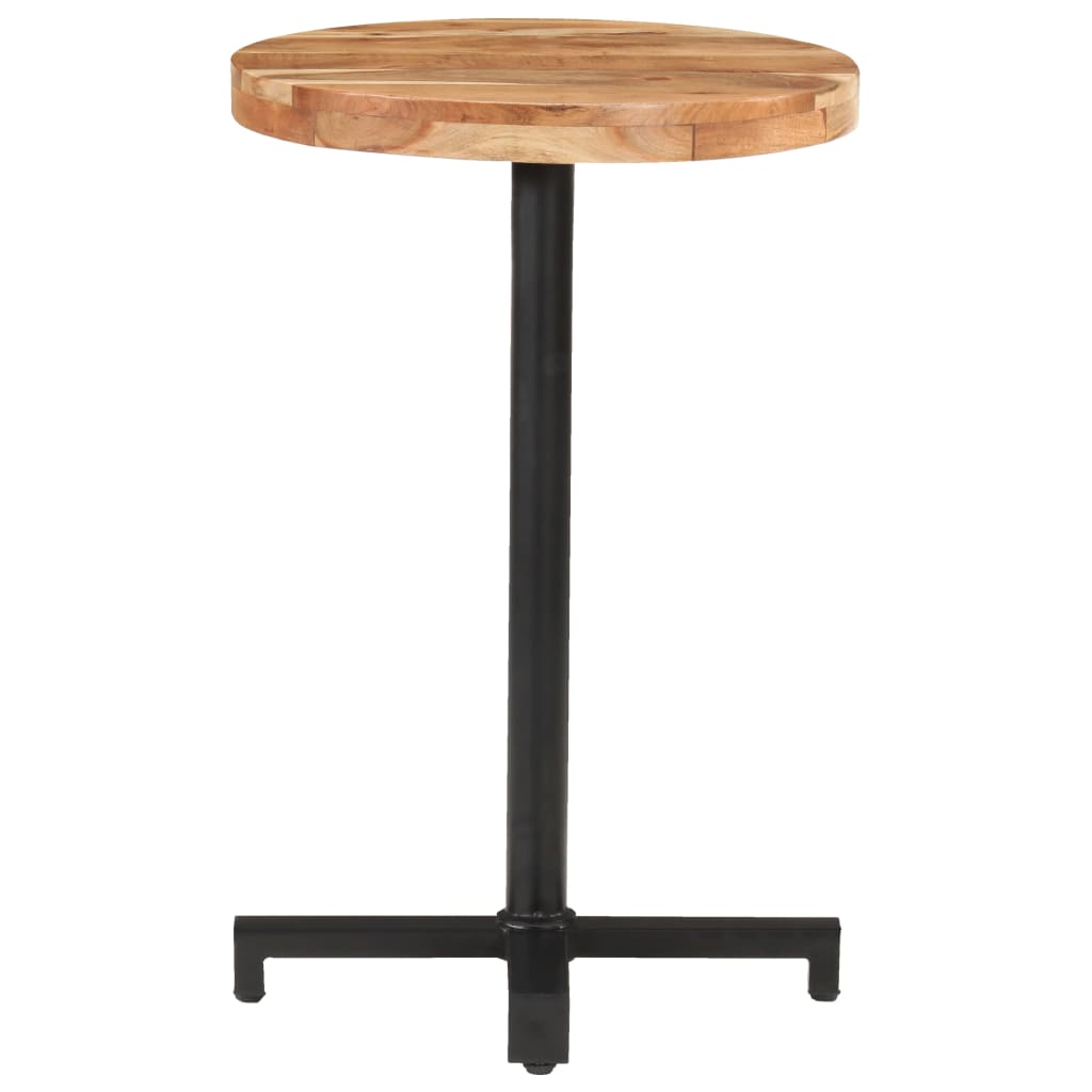 Table bistro ronde Ø 80x75 cm bois massif recyclé