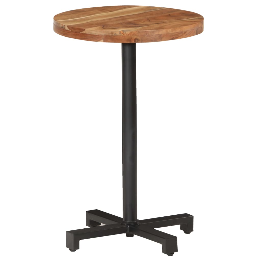 Table bistro ronde Ø 80x75 cm bois massif recyclé