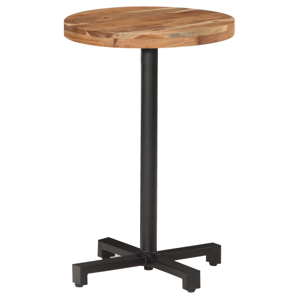 Table bistro ronde Ø 80x75 cm bois massif recyclé