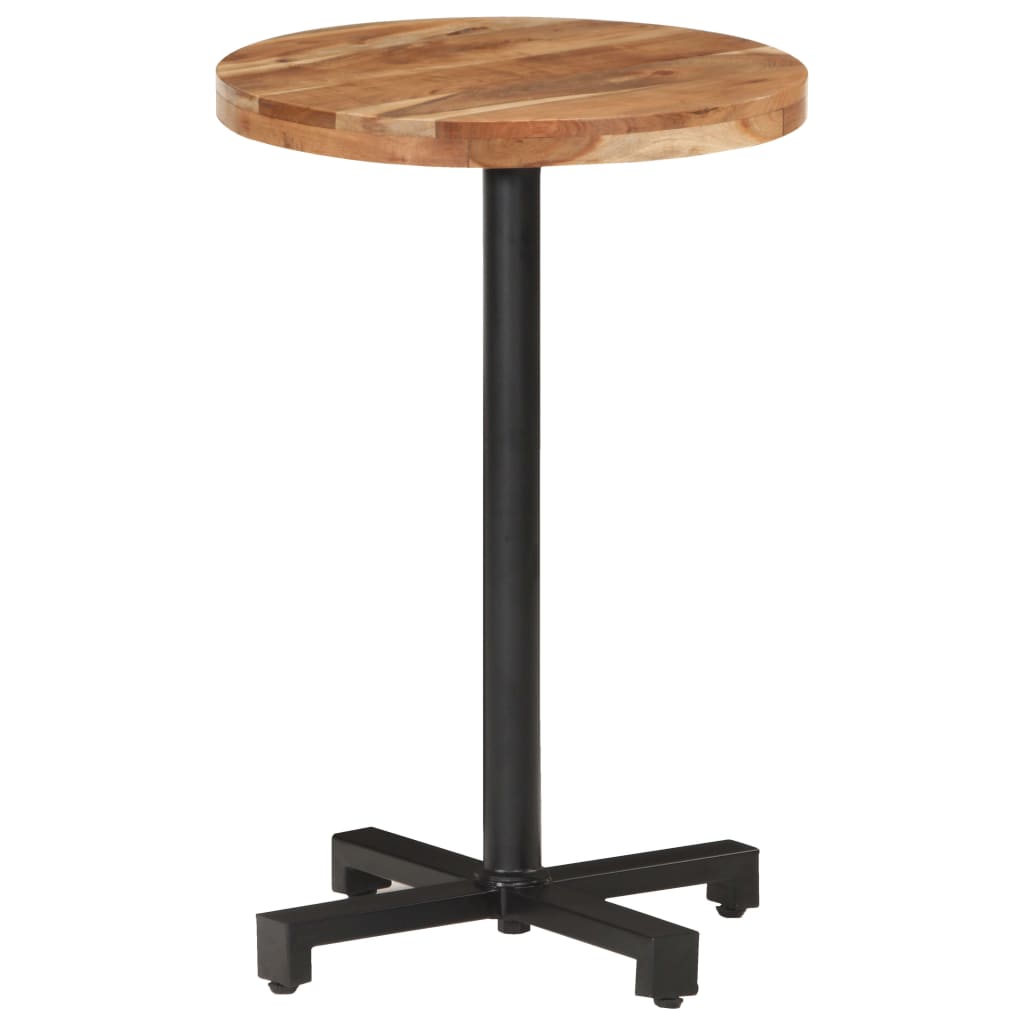 Table bistro ronde Ø 80x75 cm bois massif recyclé