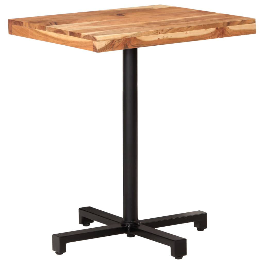 Table bistro ronde Ø 80x75 cm bois massif recyclé