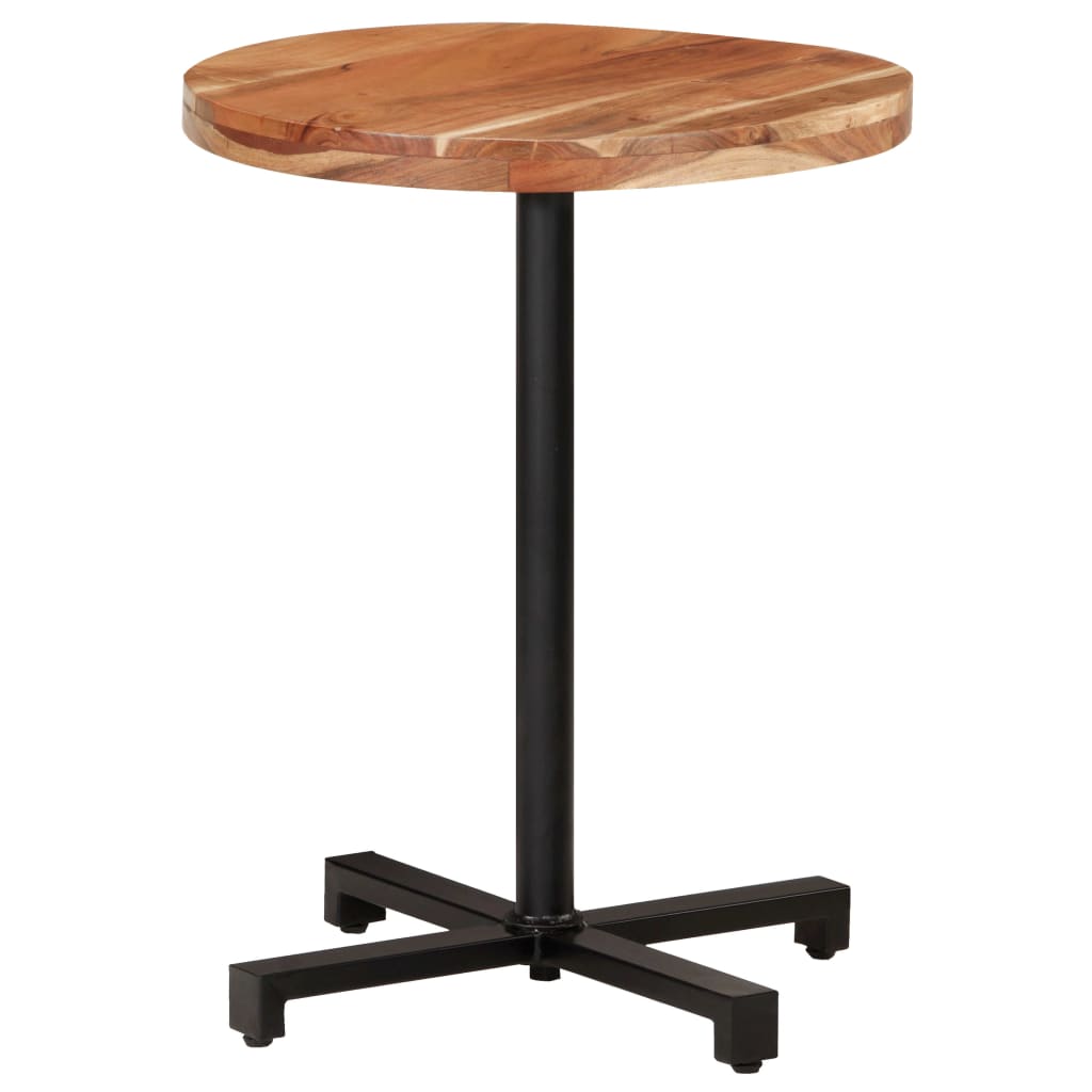 Table bistro ronde Ø 80x75 cm bois massif recyclé