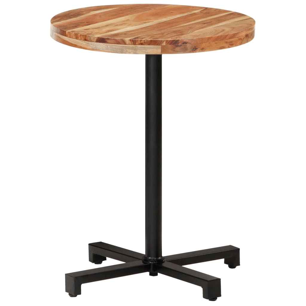 Table bistro ronde Ø 80x75 cm bois massif recyclé