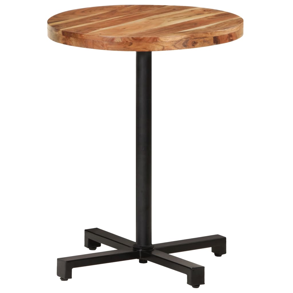 Table bistro ronde Ø 80x75 cm bois massif recyclé