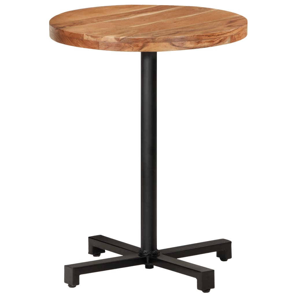 Table bistro ronde Ø 80x75 cm bois massif recyclé