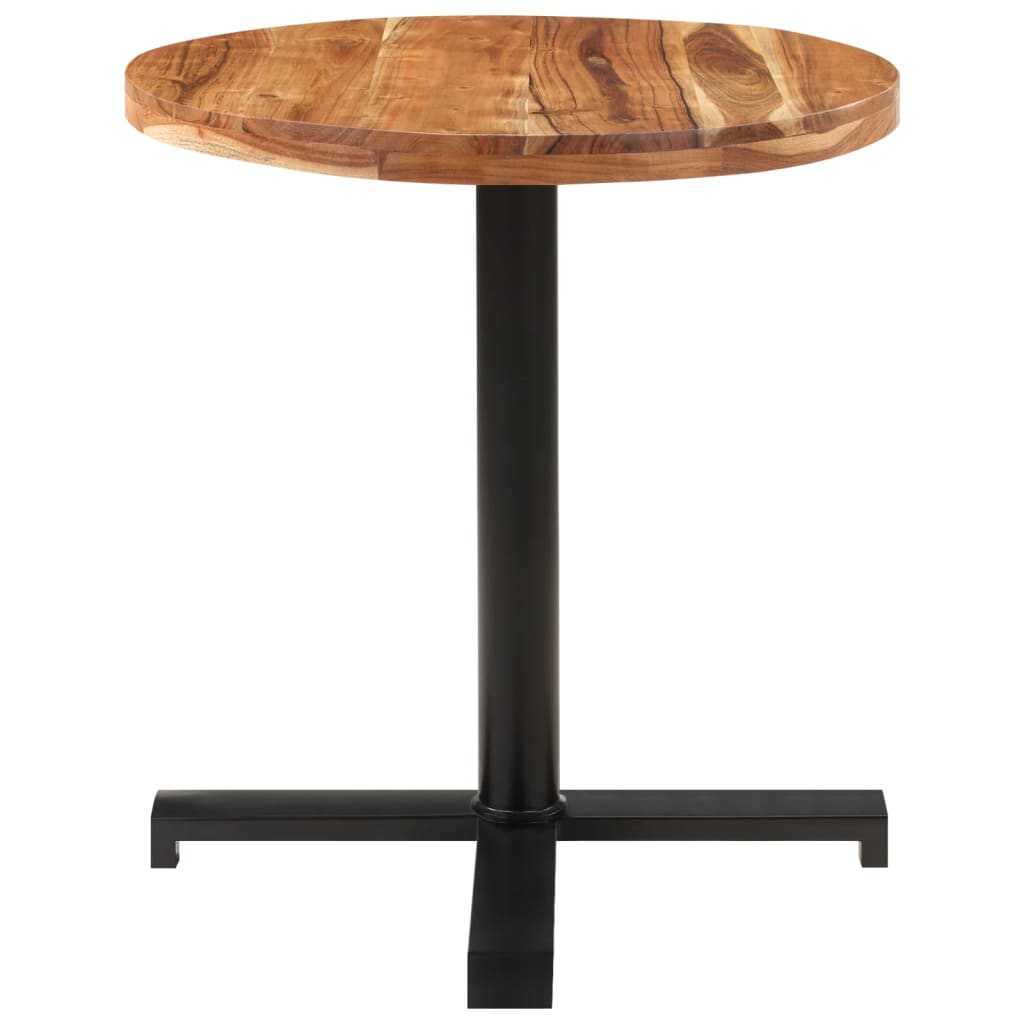 Table bistro ronde Ø 80x75 cm bois massif recyclé