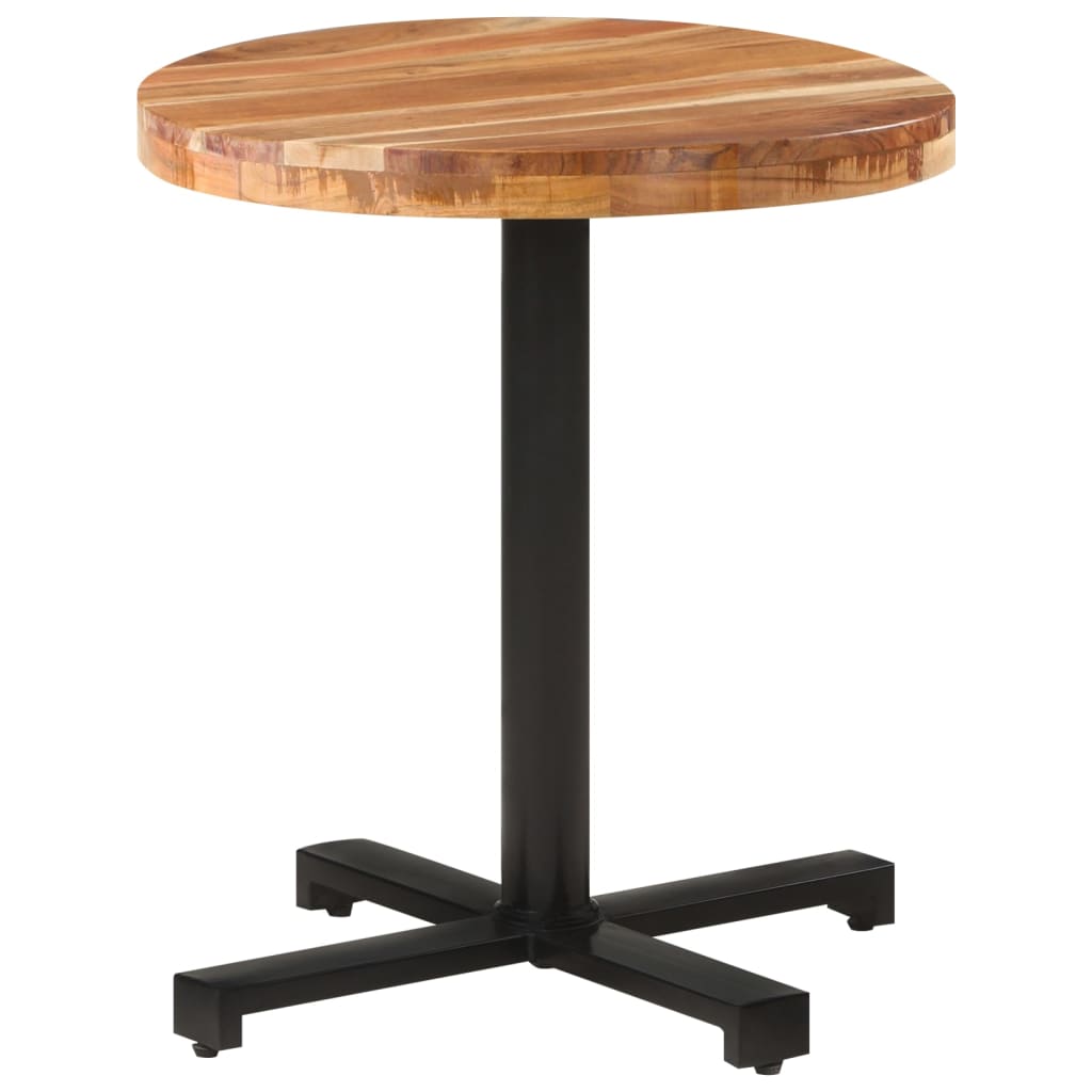 Table bistro ronde Ø 80x75 cm bois massif recyclé