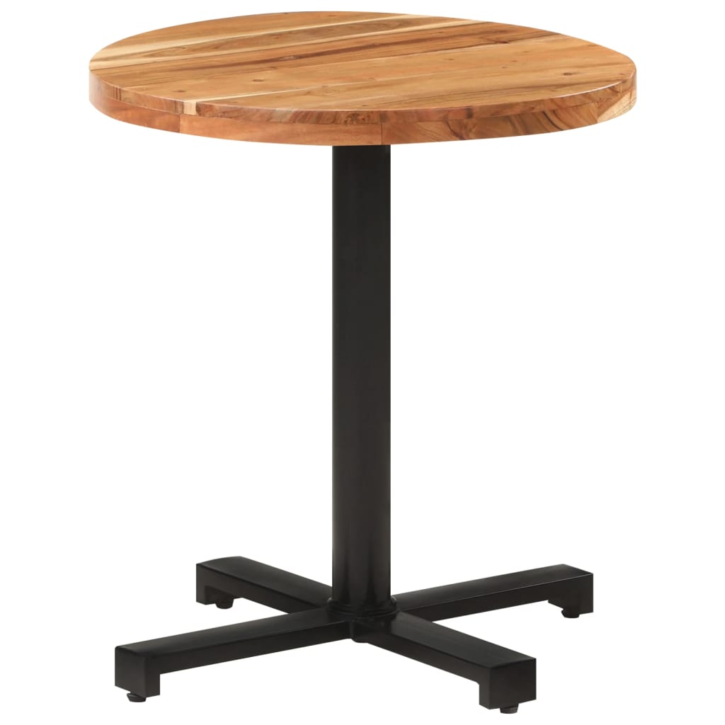 Table bistro ronde Ø 80x75 cm bois massif recyclé