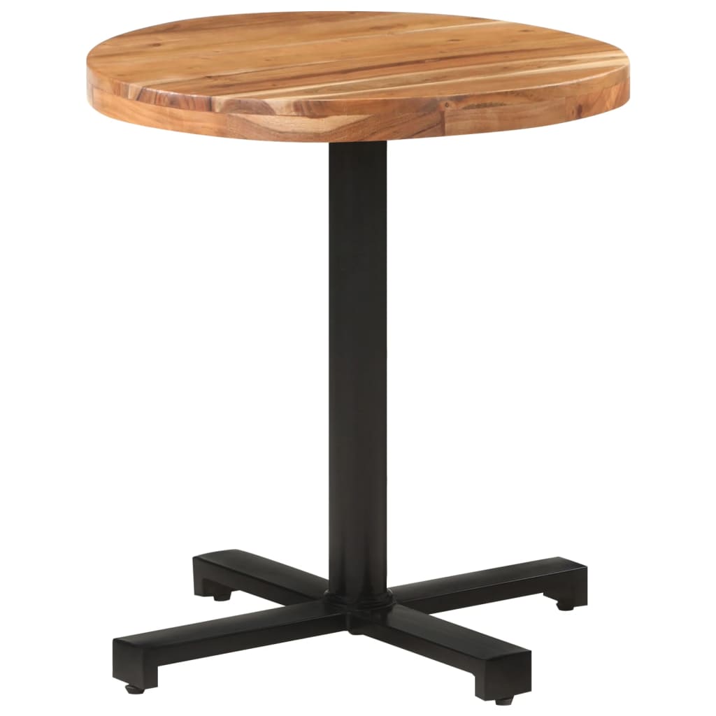 Table bistro ronde Ø 80x75 cm bois massif recyclé