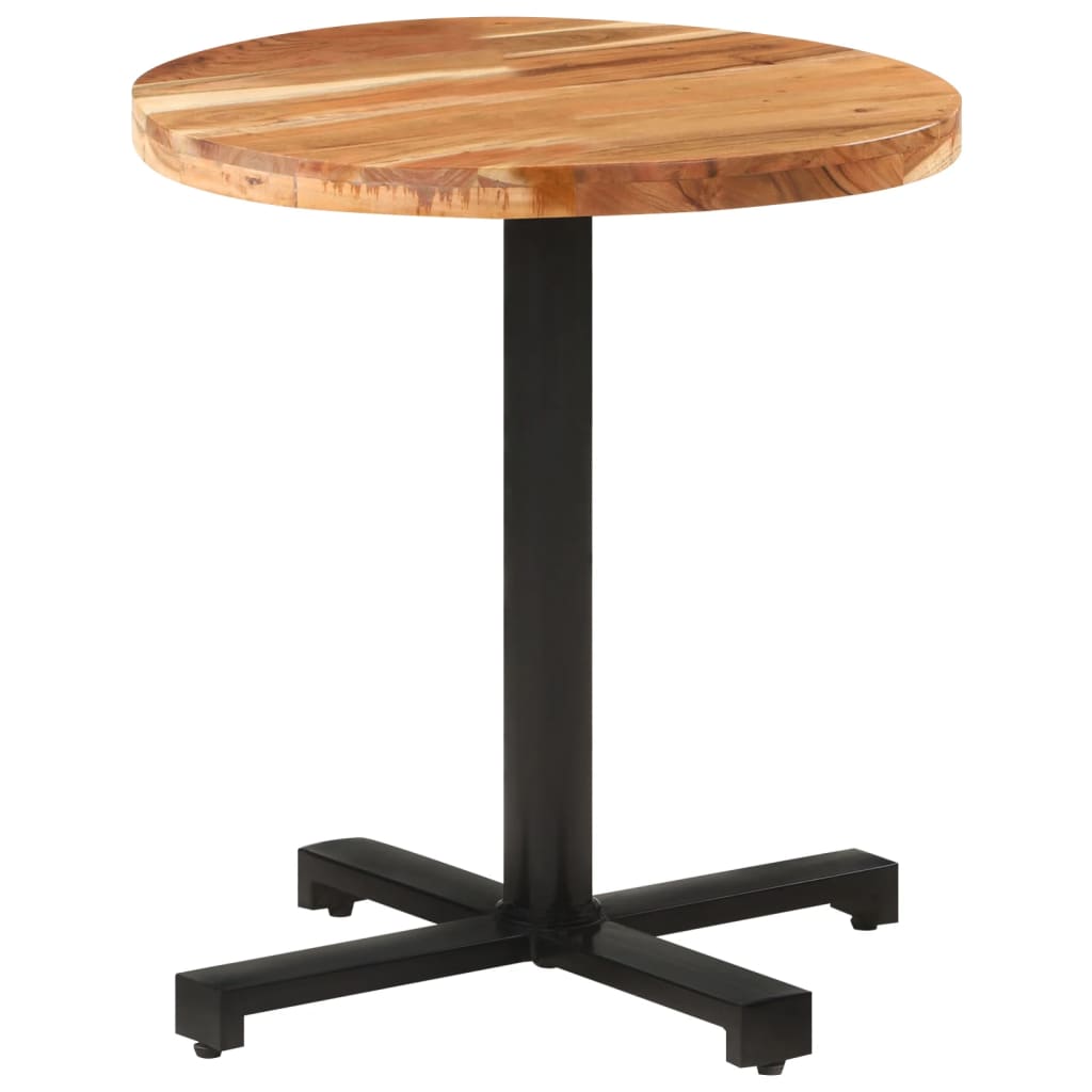 Table bistro ronde Ø 80x75 cm bois massif recyclé