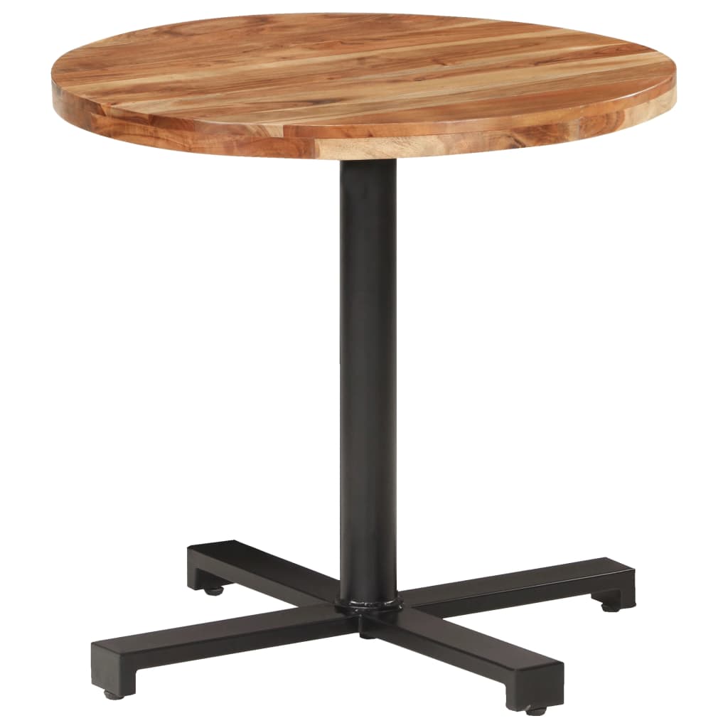 Table bistro ronde Ø 80x75 cm bois massif recyclé