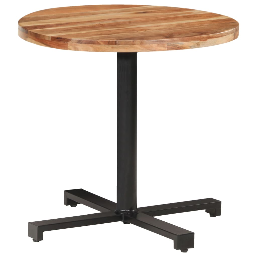 Table bistro ronde Ø 80x75 cm bois massif recyclé