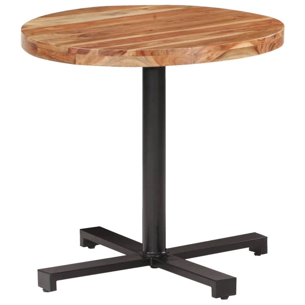 Table bistro ronde Ø 80x75 cm bois massif recyclé