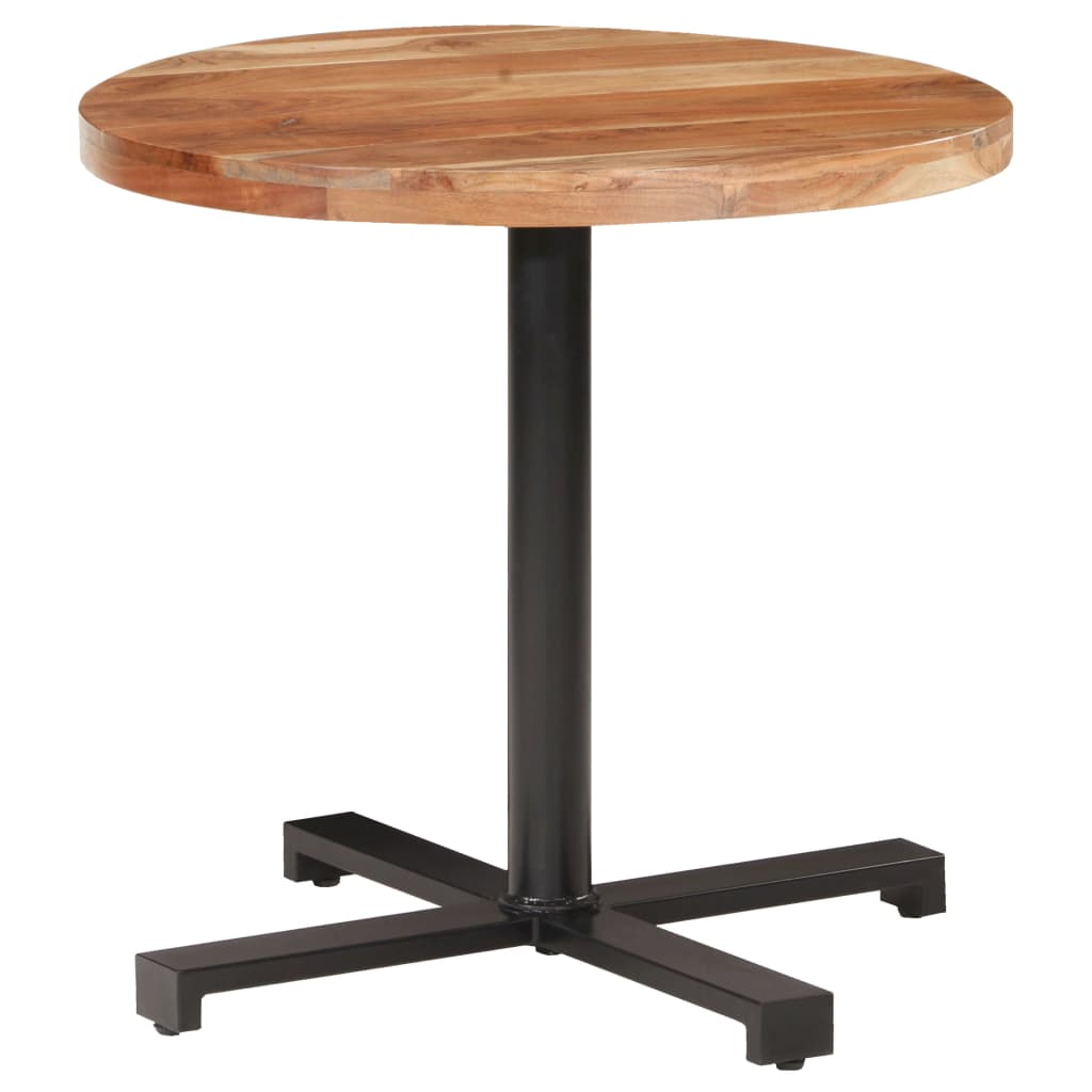 Table bistro ronde Ø 80x75 cm bois massif recyclé