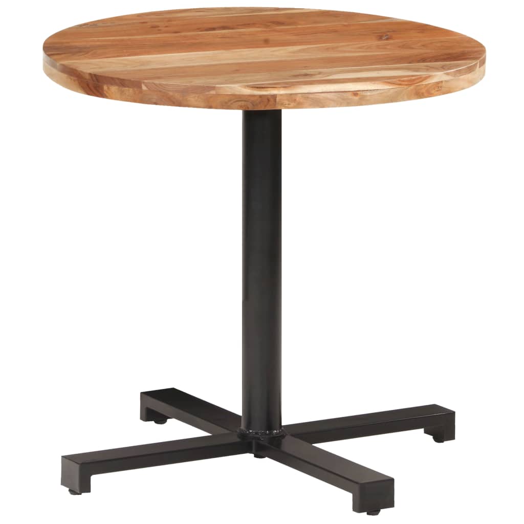 Table bistro ronde Ø 80x75 cm bois massif recyclé