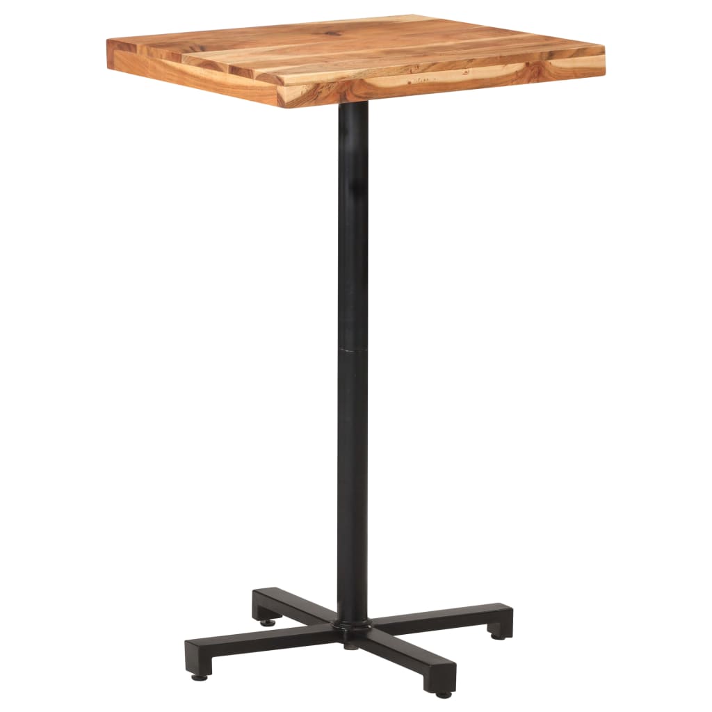 Table bistro ronde Ø 80x75 cm bois massif recyclé