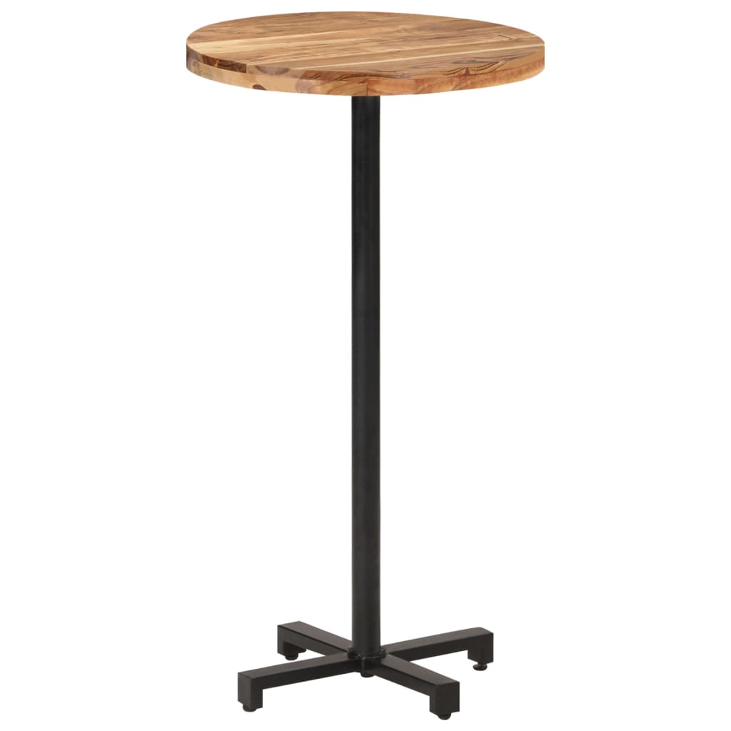 Table bistro ronde Ø 80x75 cm bois massif recyclé