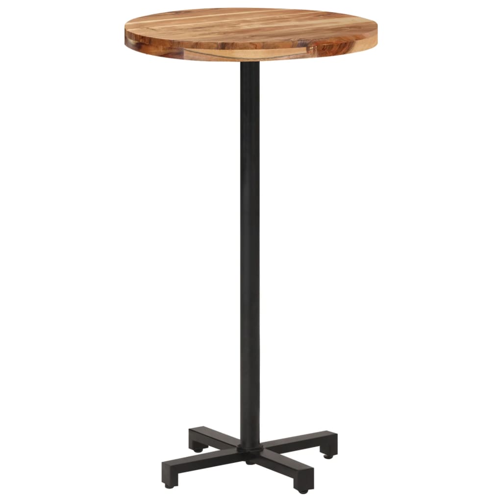 Table bistro ronde Ø 80x75 cm bois massif recyclé