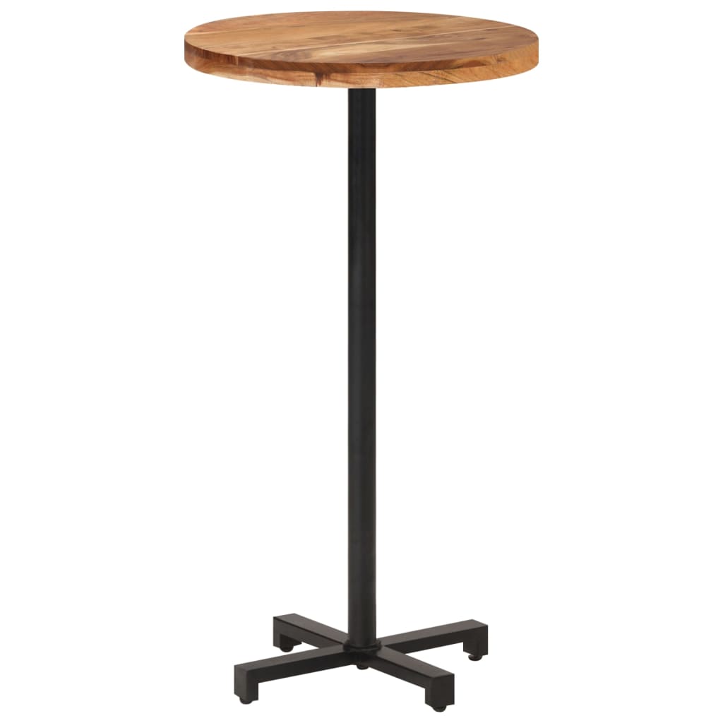 Table bistro ronde Ø 80x75 cm bois massif recyclé