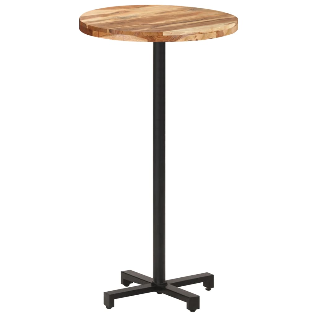 Table bistro ronde Ø 80x75 cm bois massif recyclé