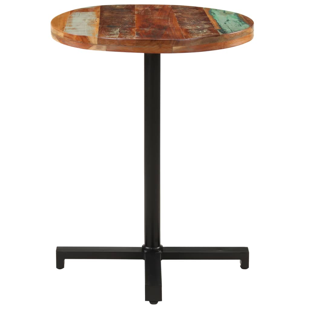 Table bistro ronde Ø 80x75 cm bois massif recyclé