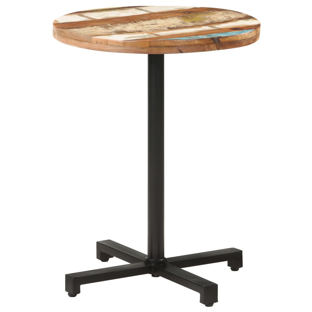 Bistrotafel rond Ø 80x75 cm massief gerecycled hout