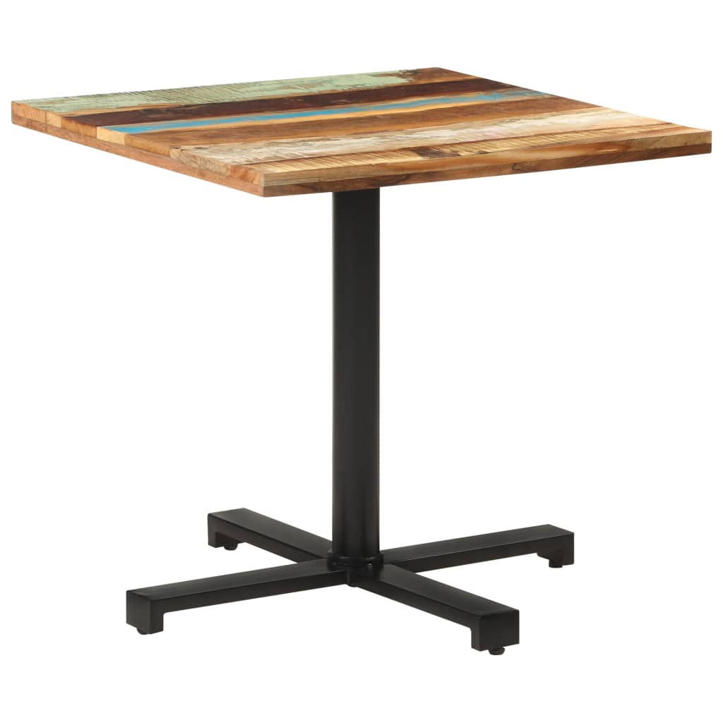 Table bistro ronde Ø 80x75 cm bois massif recyclé