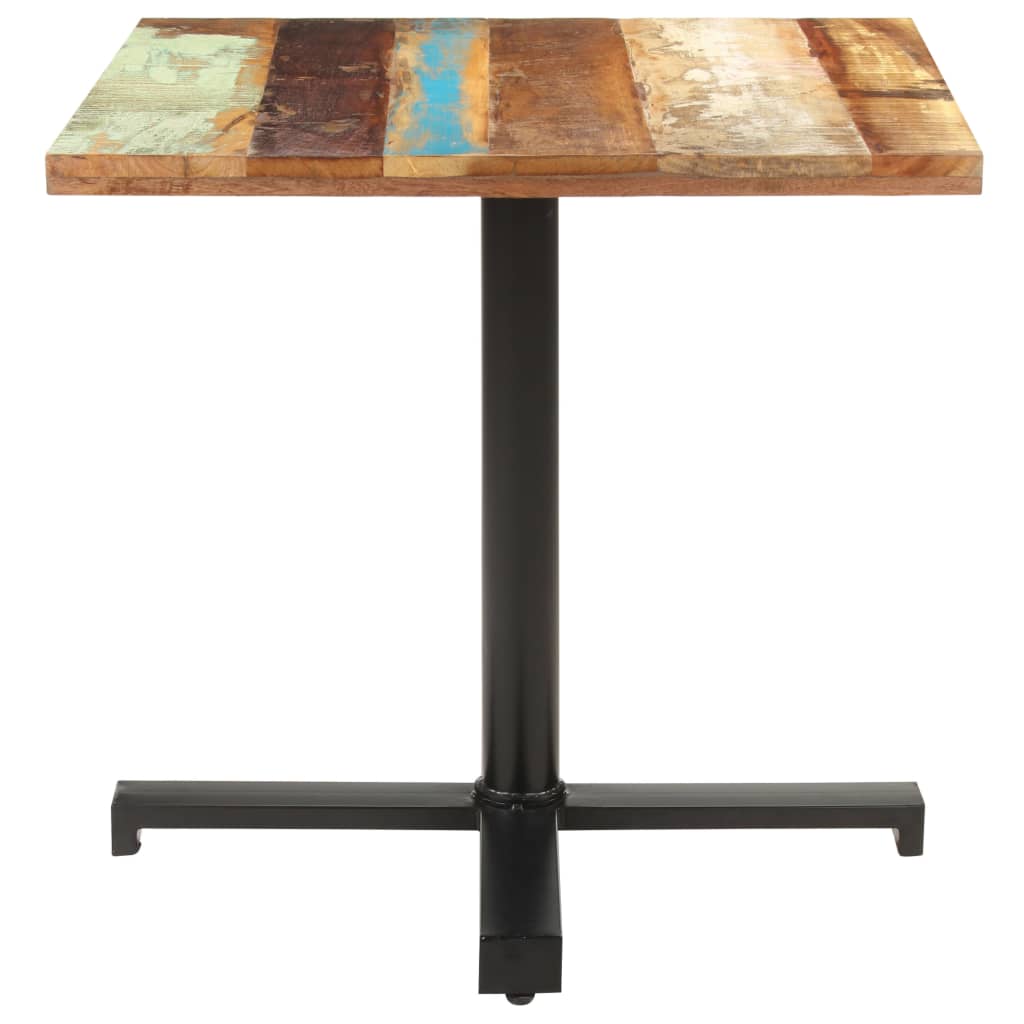 Table bistro ronde Ø 80x75 cm bois massif recyclé