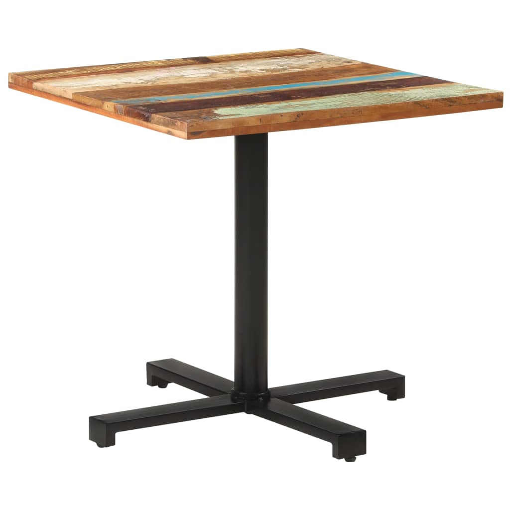 Table bistro ronde Ø 80x75 cm bois massif recyclé