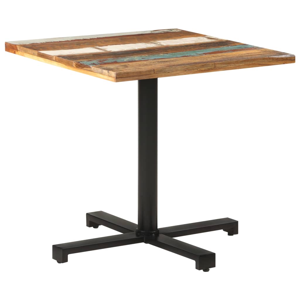 Table bistro ronde Ø 80x75 cm bois massif recyclé