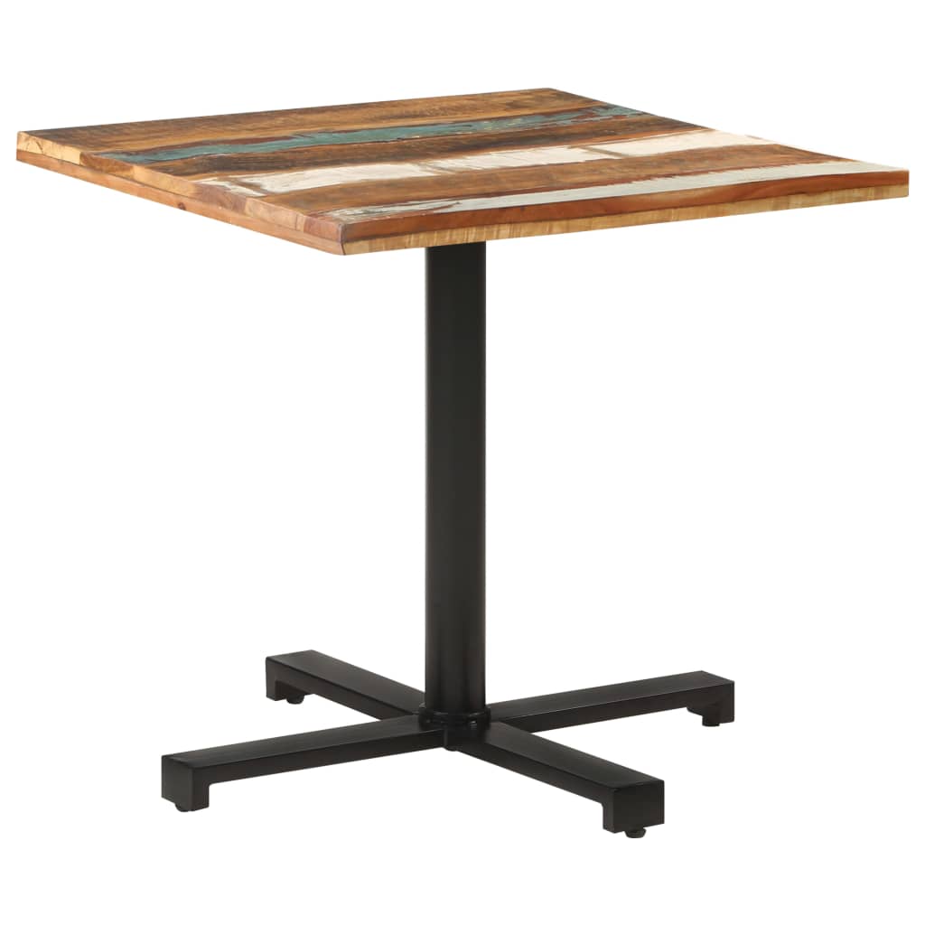 Table bistro ronde Ø 80x75 cm bois massif recyclé