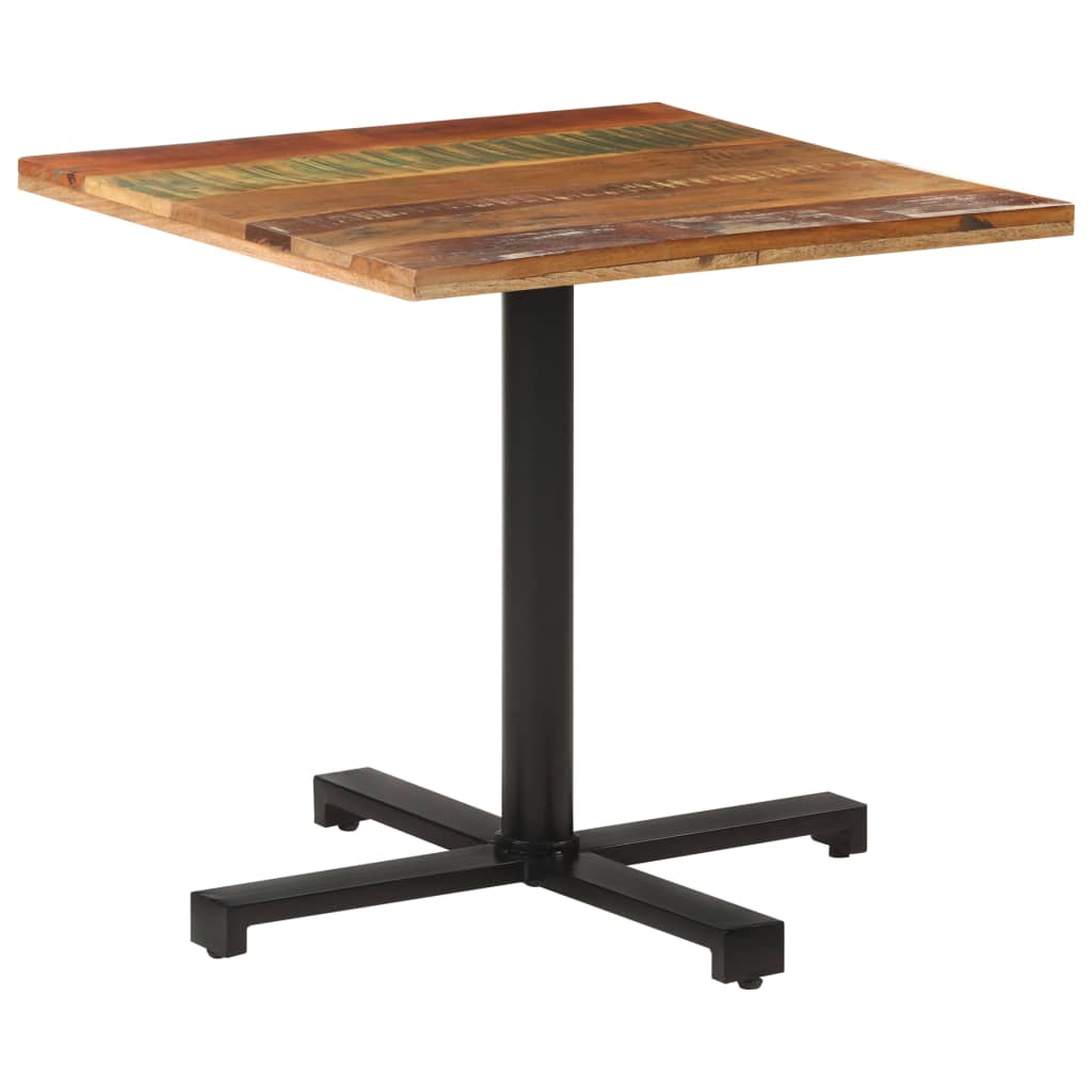 Table bistro ronde Ø 80x75 cm bois massif recyclé