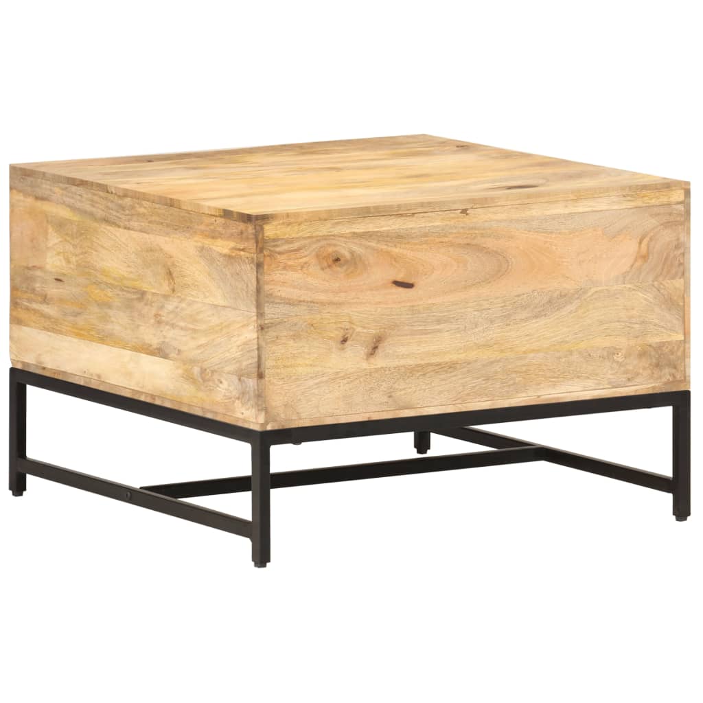 Table basse 67x67x45 cm en manguier massif