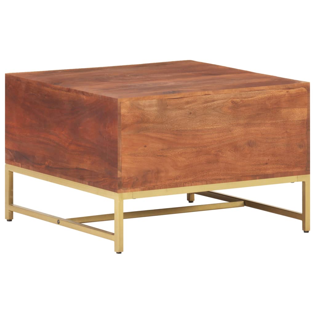 Table basse 67x67x45 cm en manguier massif