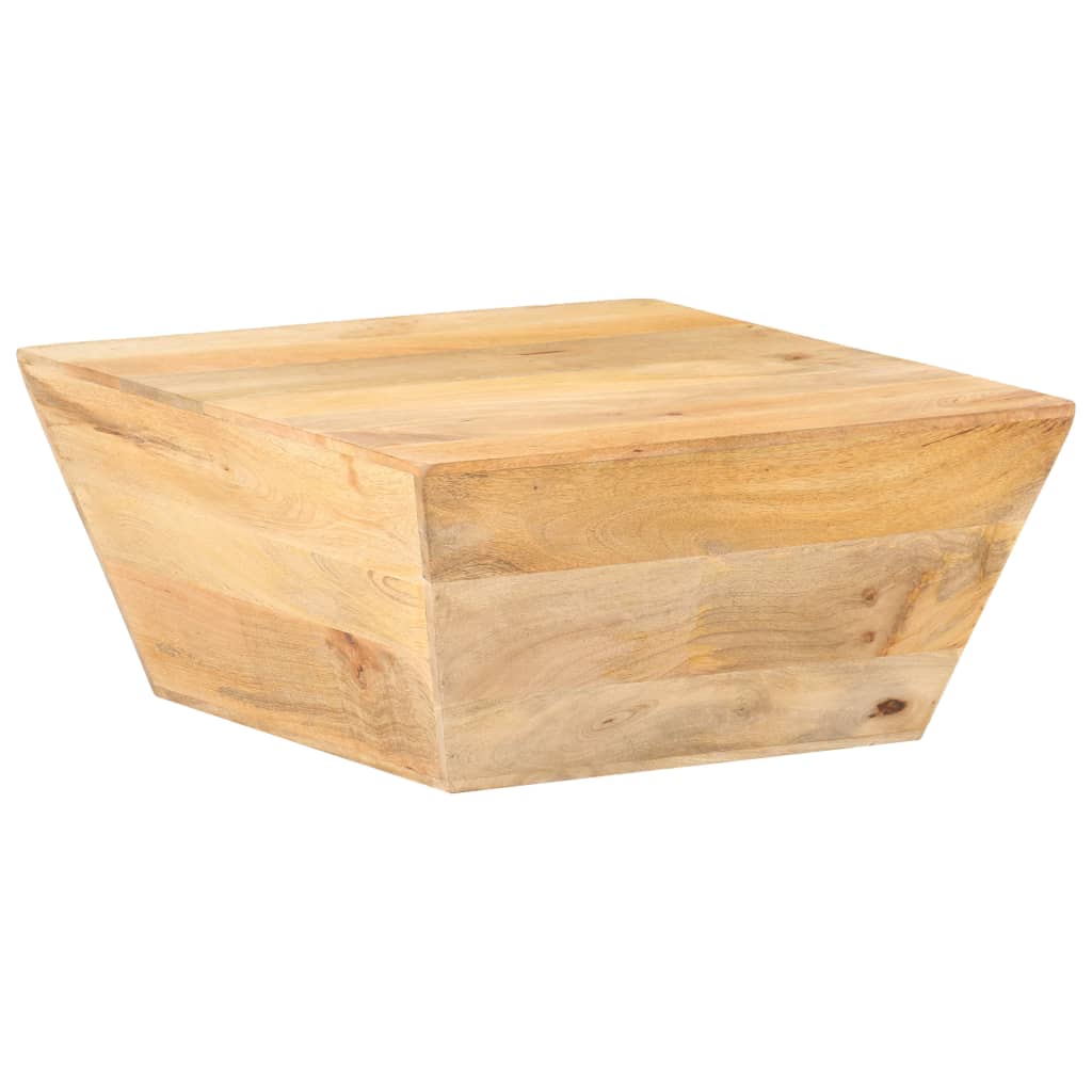 Table basse en forme de V 66x66x30 cm en bois d'acacia massif