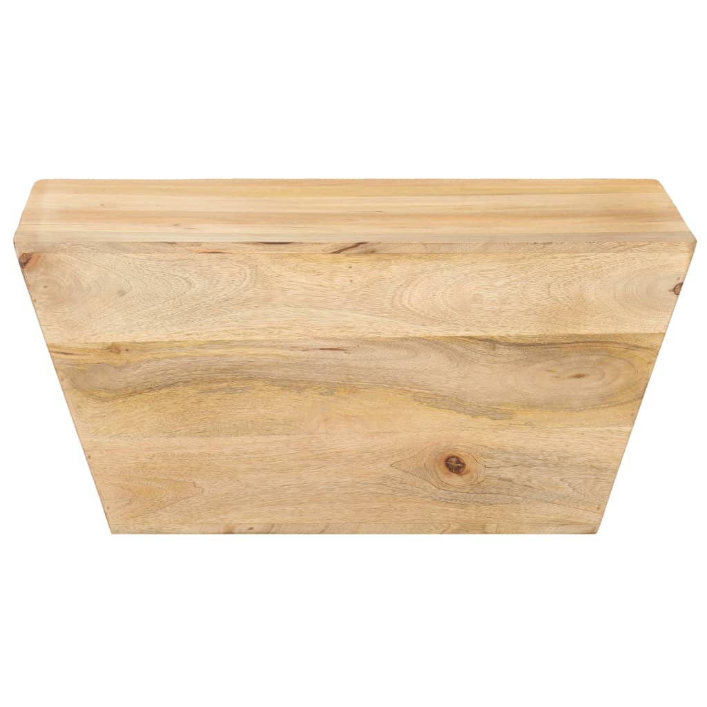 Table basse en forme de V 66x66x30 cm en bois d'acacia massif