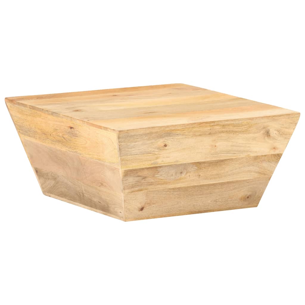 Table basse en forme de V 66x66x30 cm en bois d'acacia massif